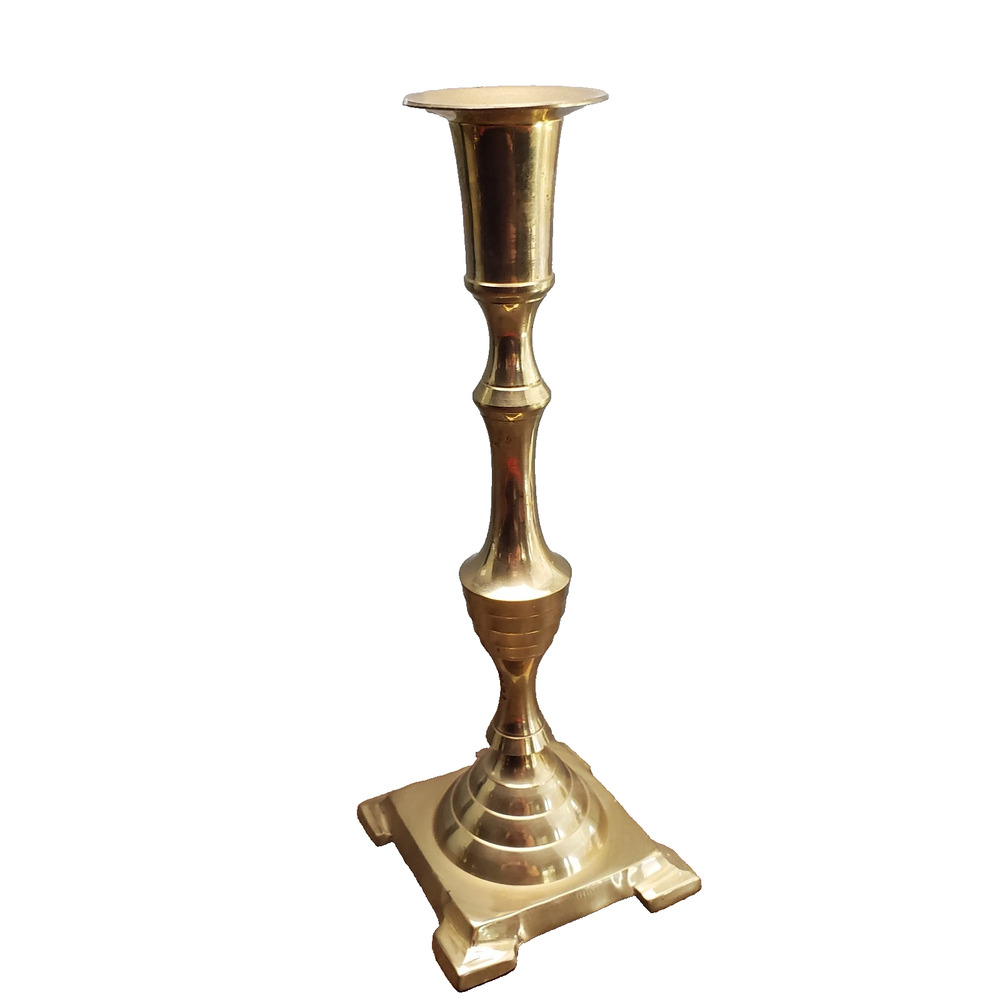 Vintage International Imports Large Brass Candle Stick Holder MCM Collectible